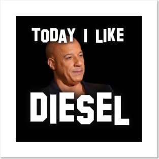 Vin Diesel | Star of blockbuster action movies | Today i like ... | Digital art #11 Posters and Art